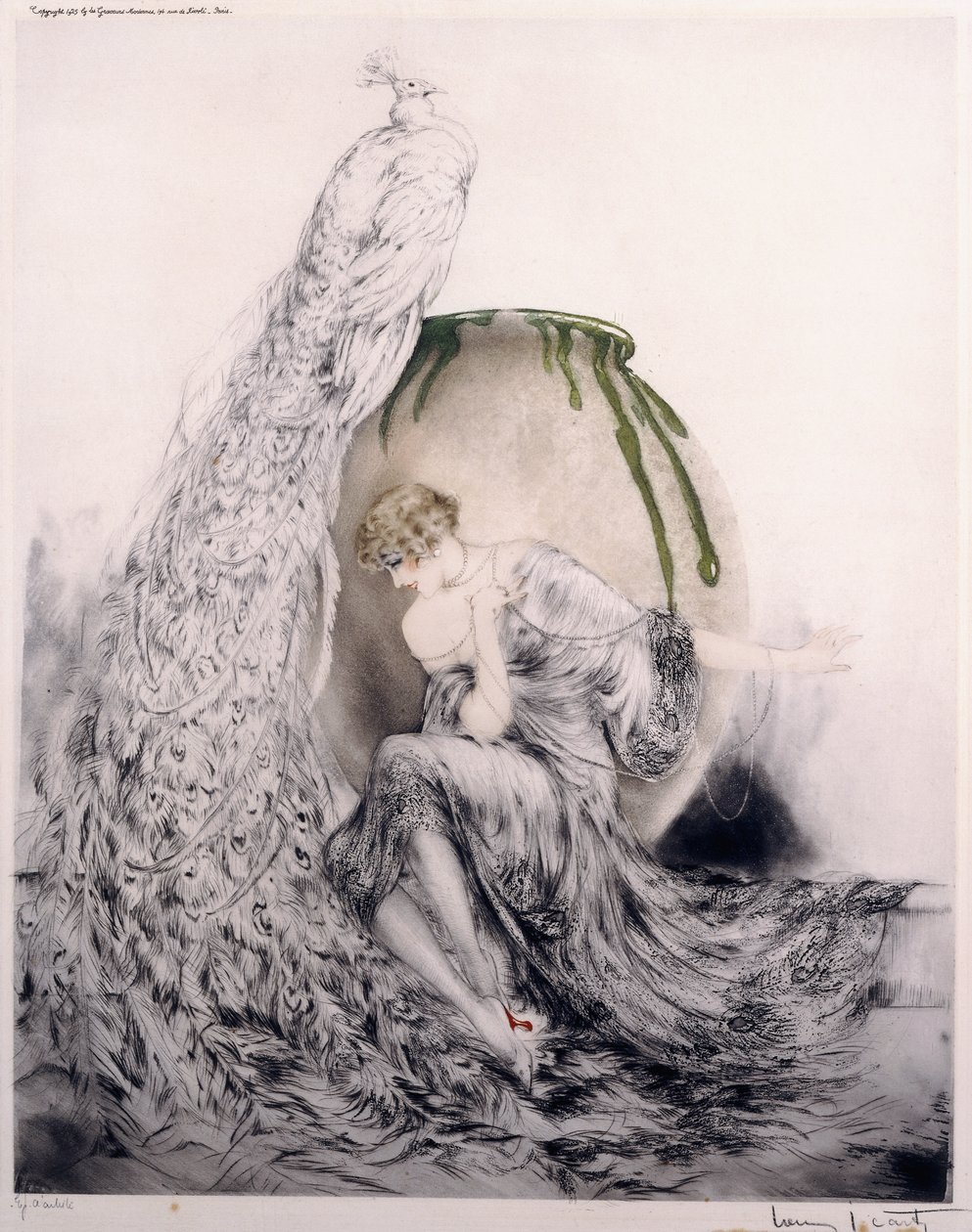 Pauw door Louis Icart