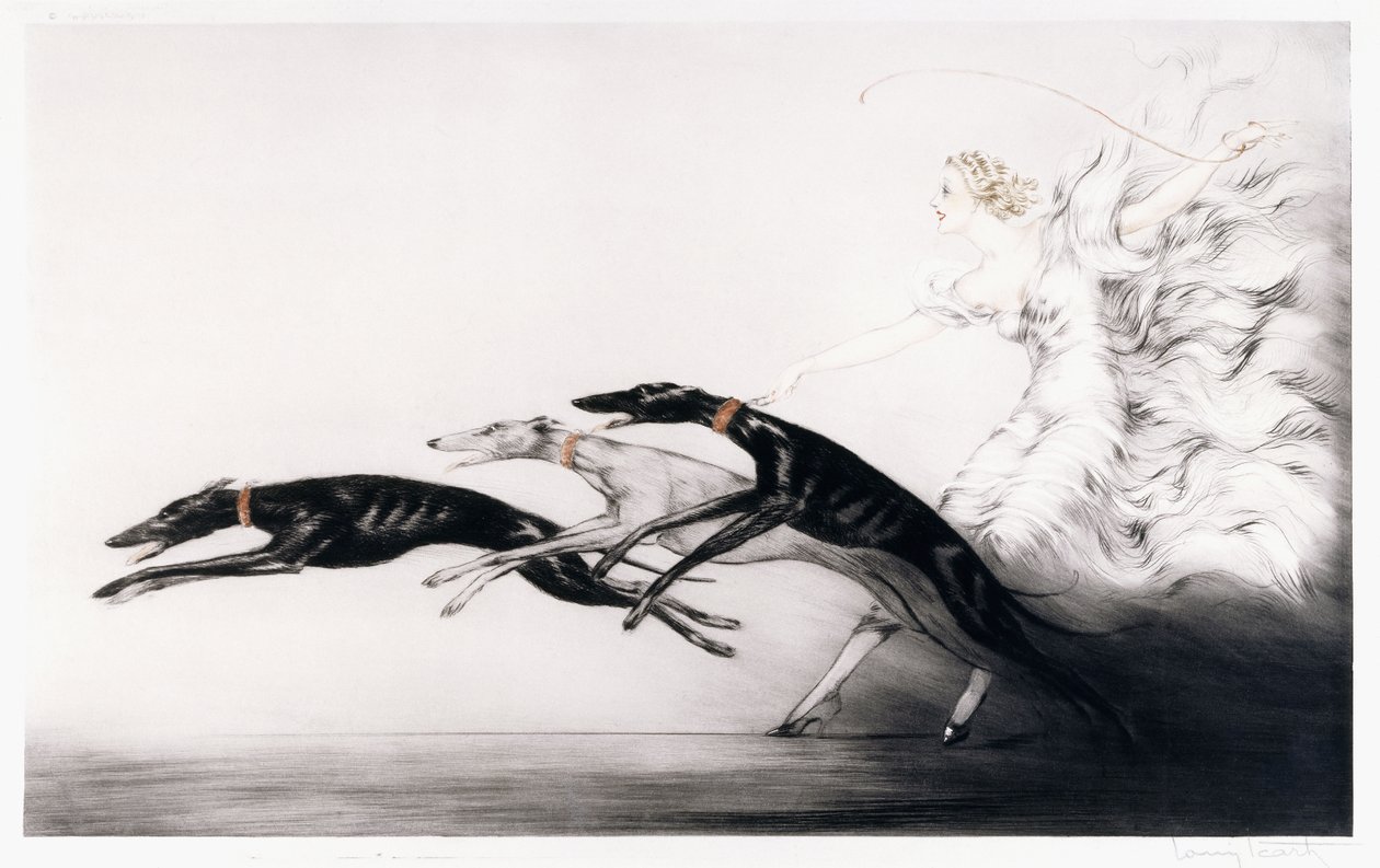 Snelheid II door Louis Icart