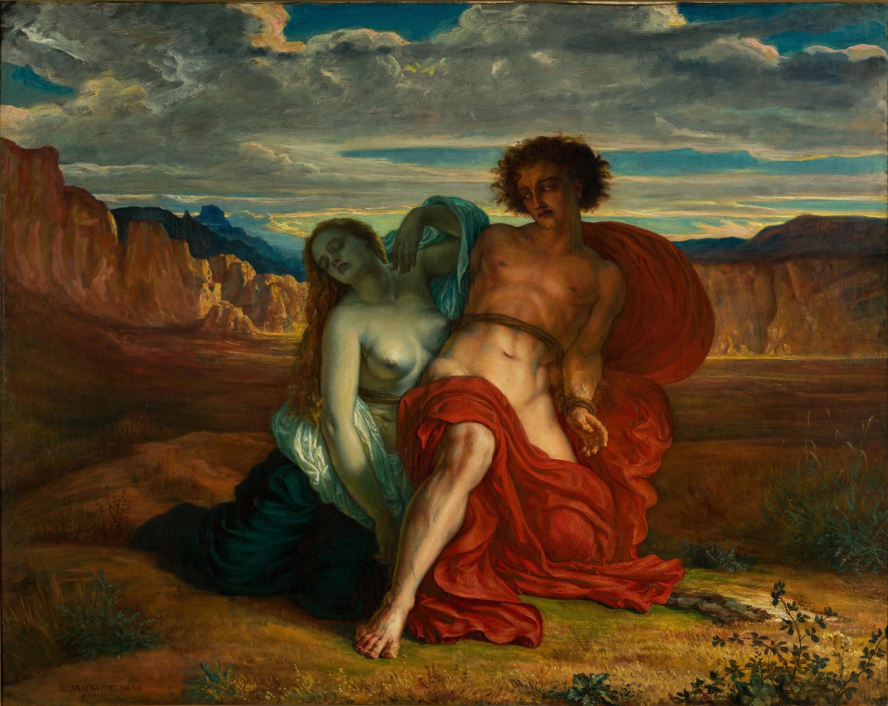 De marteling van Mezentius, 1864 door Louis Janmot