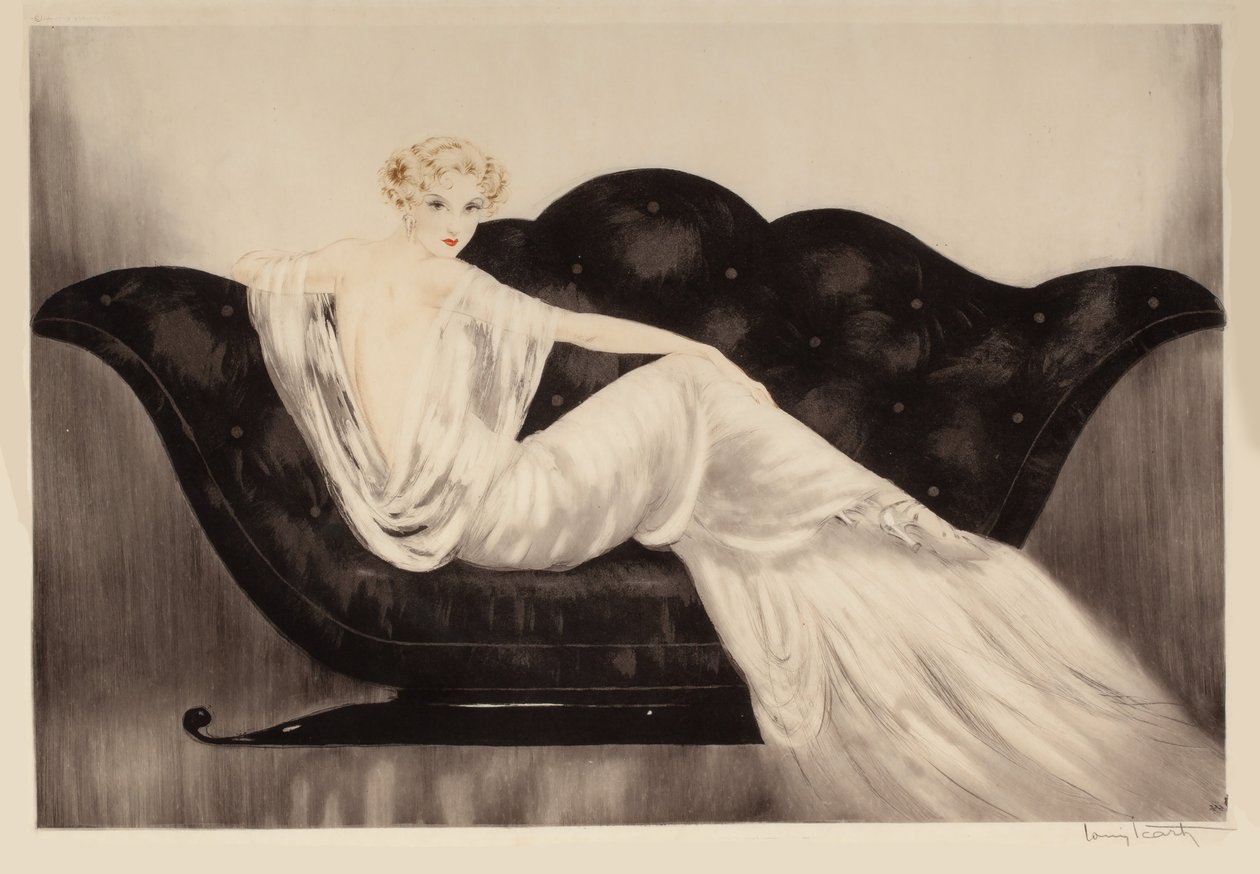 De bank, 1937 door Louis Justin Laurent Icart