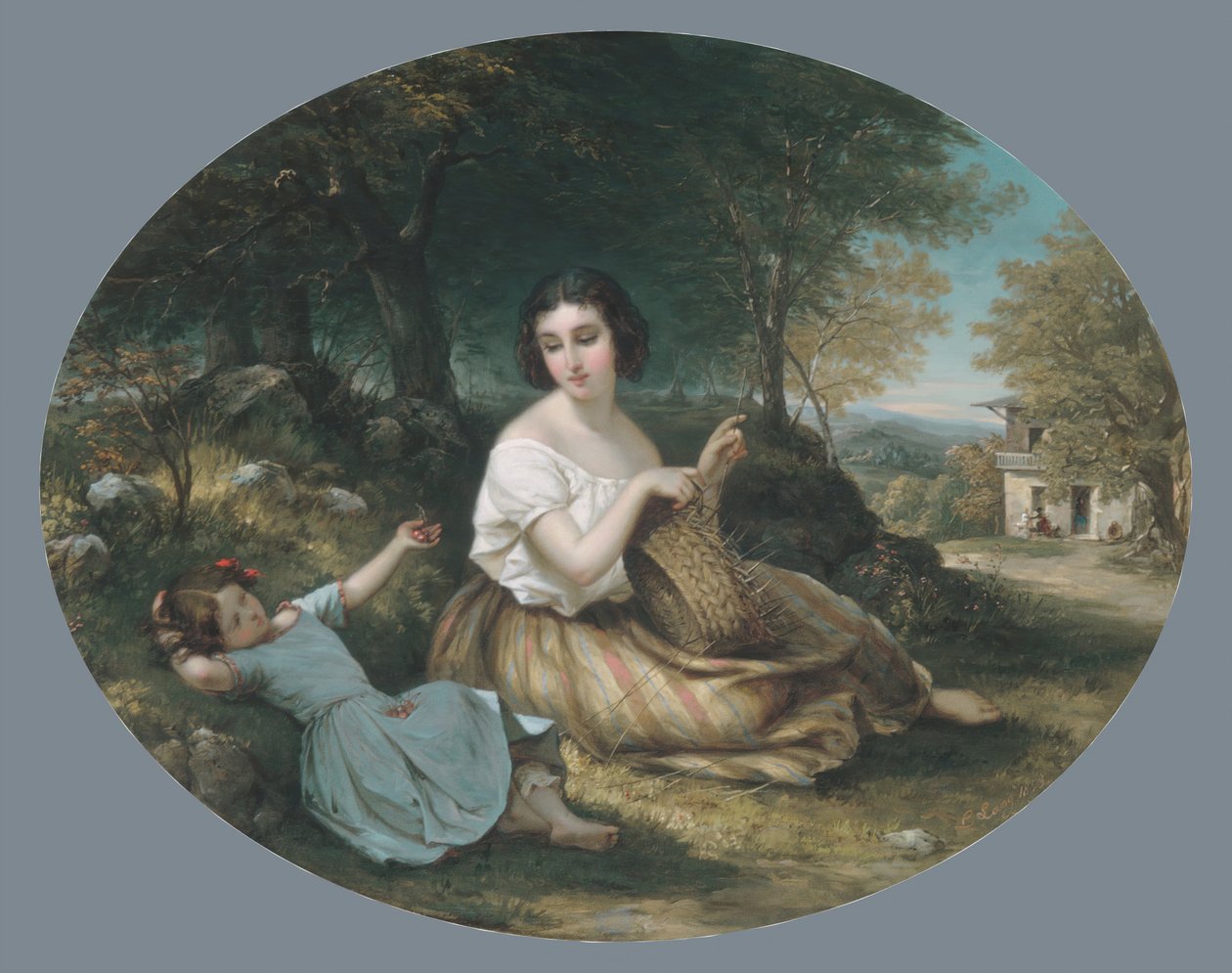 De mandenmaker, 1853 door Louis Lang
