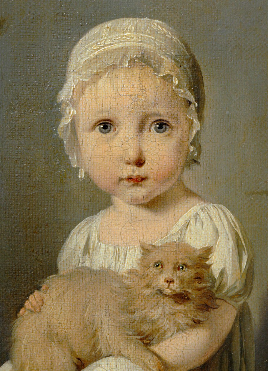 Gabrielle Arnault, kind - Gabrielle Arnault ... door Louis Leopold Boilly
