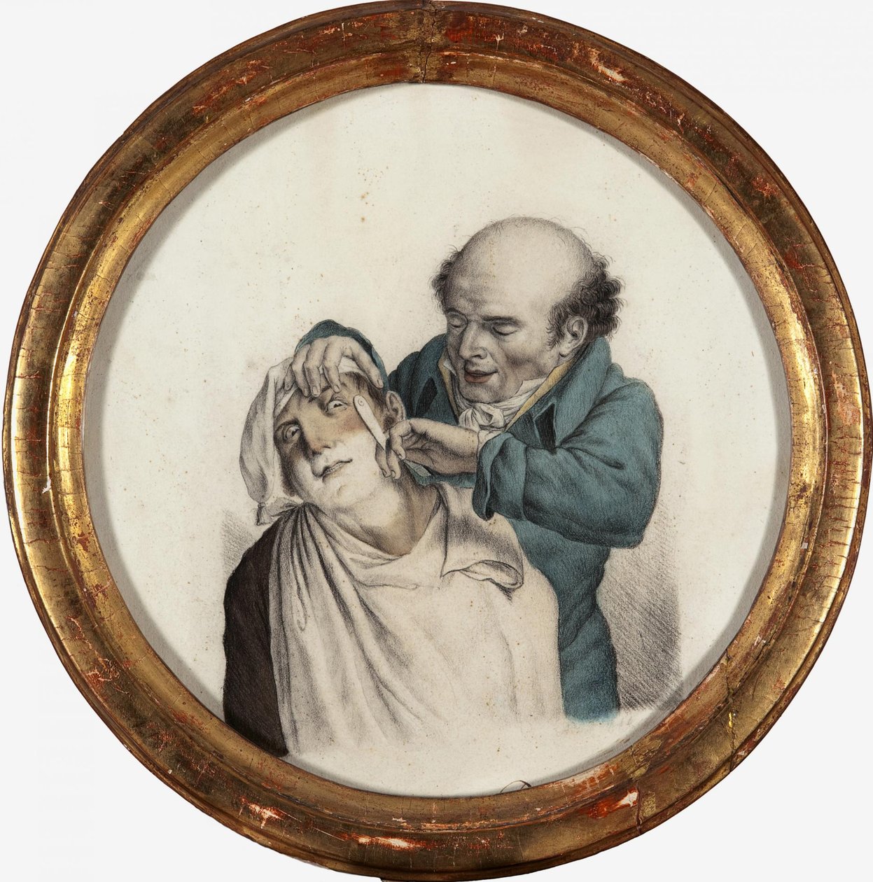 Bekwame barbier, 1823 door Louis Leopold Boilly