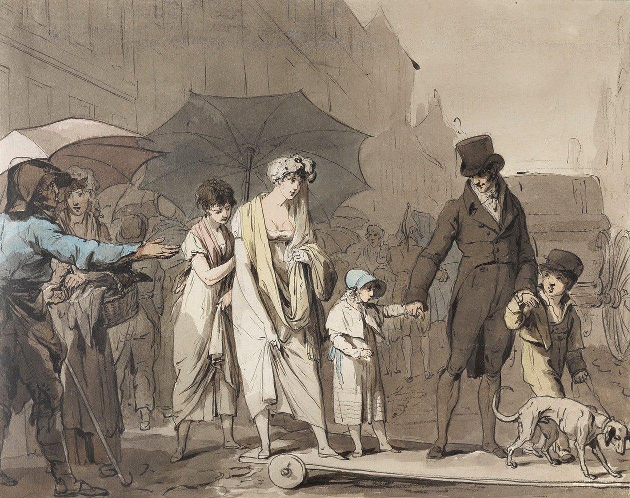 Louis-Léopold Boilly - Stedelijke tolheffing door Louis Leopold Boilly