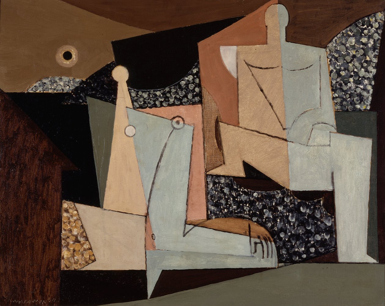 Figuren op een strand door Louis Marcoussis