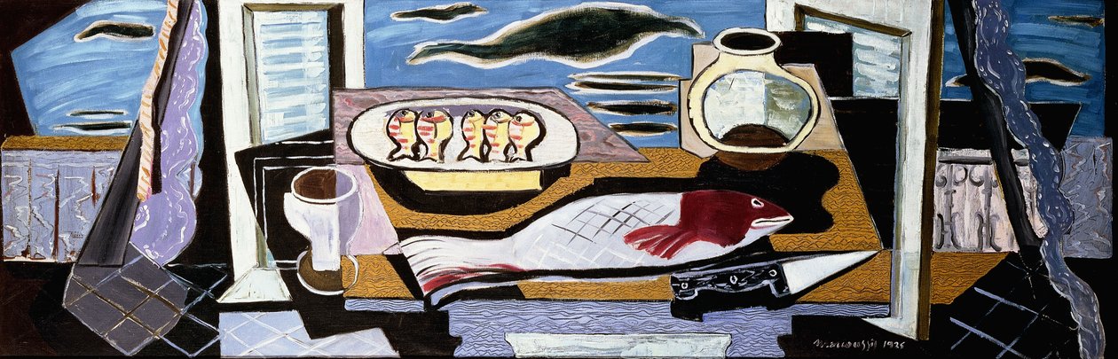 Stilleven; Nature Morte, 1925 door Louis Marcoussis
