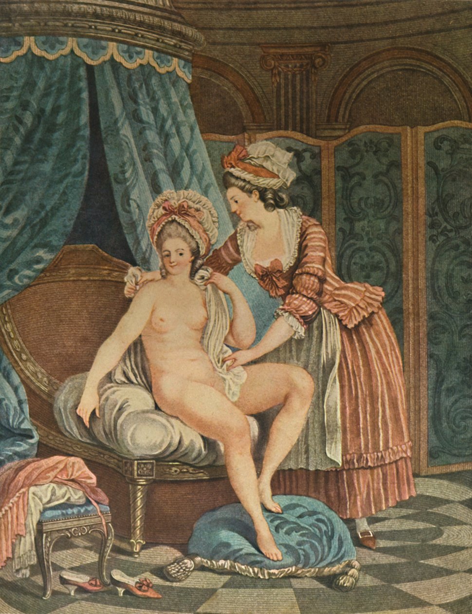 Le Bain, Het Bad, ca. 1765-1790, 1913 door Louis Marin Bonnet