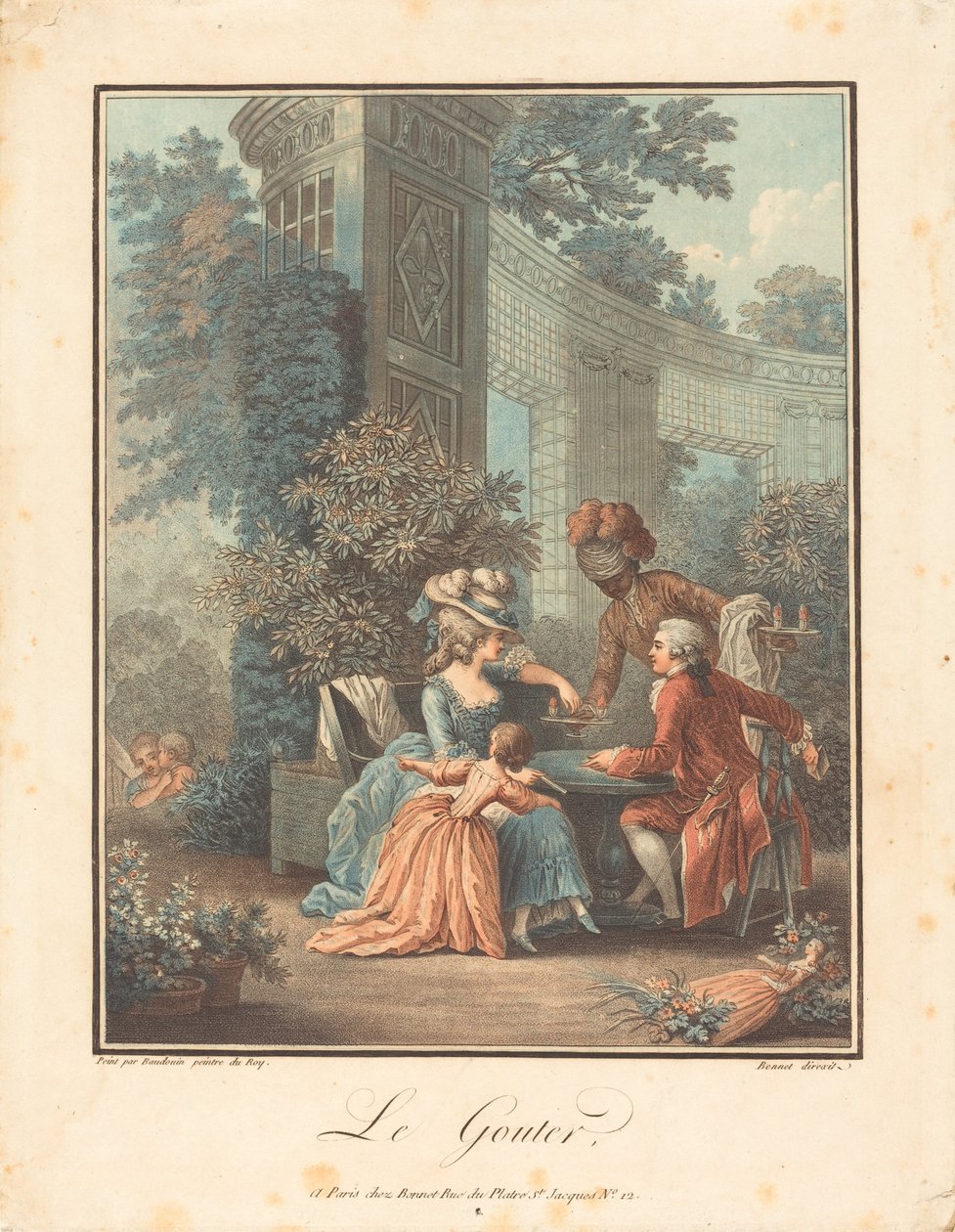 Het Smakelijk Eten door Louis Marin Bonnet after Pierre Antoine Baudouin