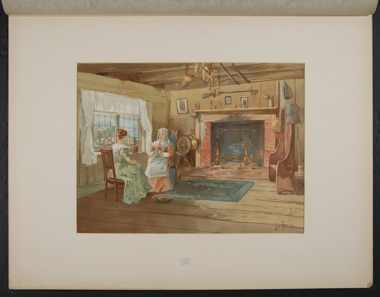 De New England Hut, Midway Plaisance door Louis Meynelle
