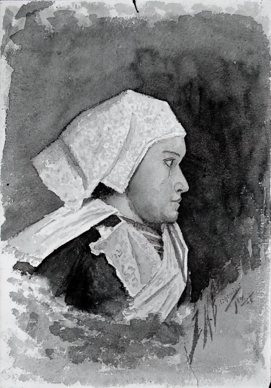 Bretonse Boerin, 1884 door Louis Michel Eilshemius