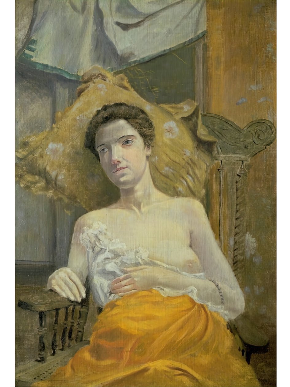 Moeder Verweesd, ca. 1890 door Louis Michel Eilshemius