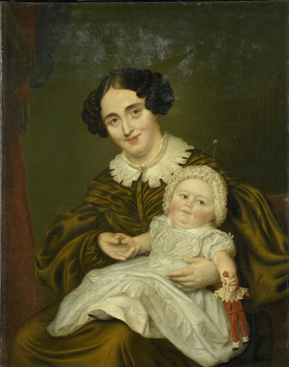 Mevrouw Carp en haar jonge zoon door Louis Moritz