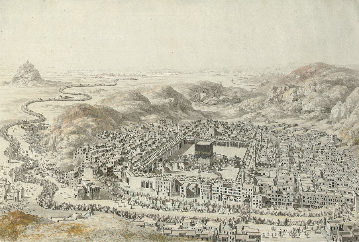 Mekka door Louis Nicolas de Lespinasse