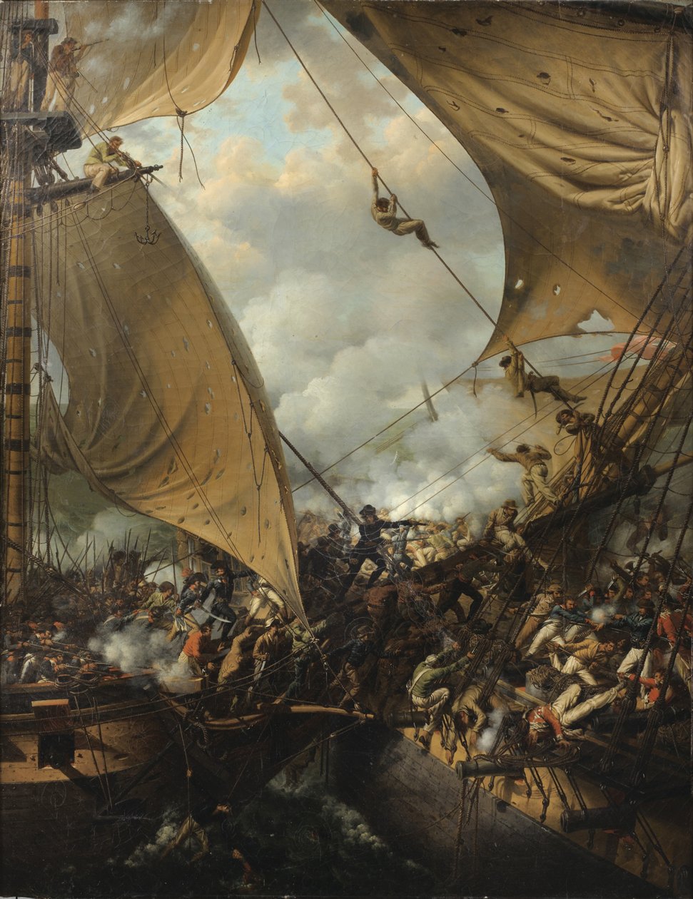 Inschepingsscène door Louis Philippe Crepin