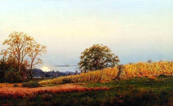 De oogstmaan door Louis Rémy Mignot