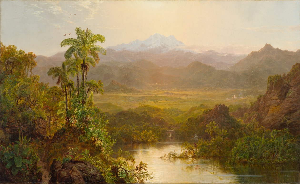 Landschap in Ecuador door Louis Rémy Mignot