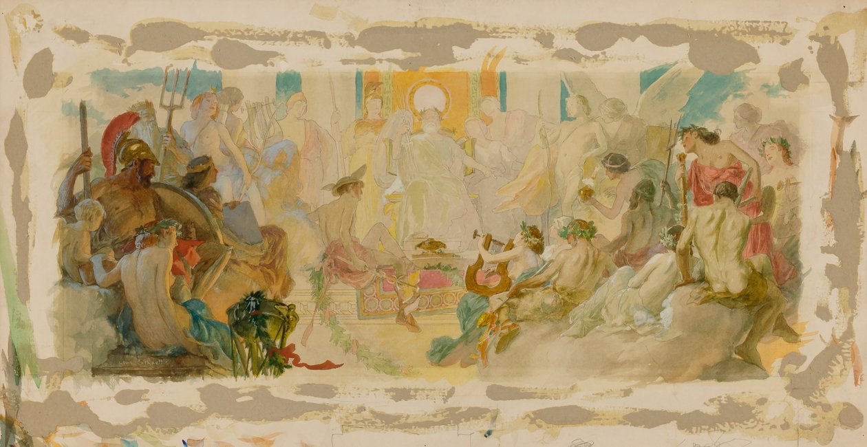 Conclaaf van de Goden door Louis Schaettle