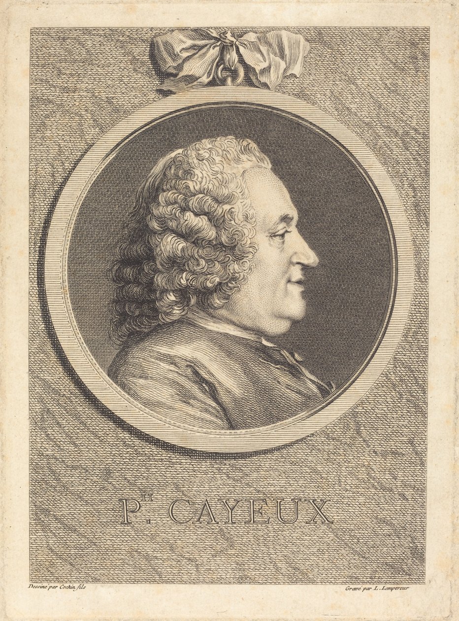 Philippe Cayeux door Louis Simon Lempereur after Charles Nicolas Cochin II