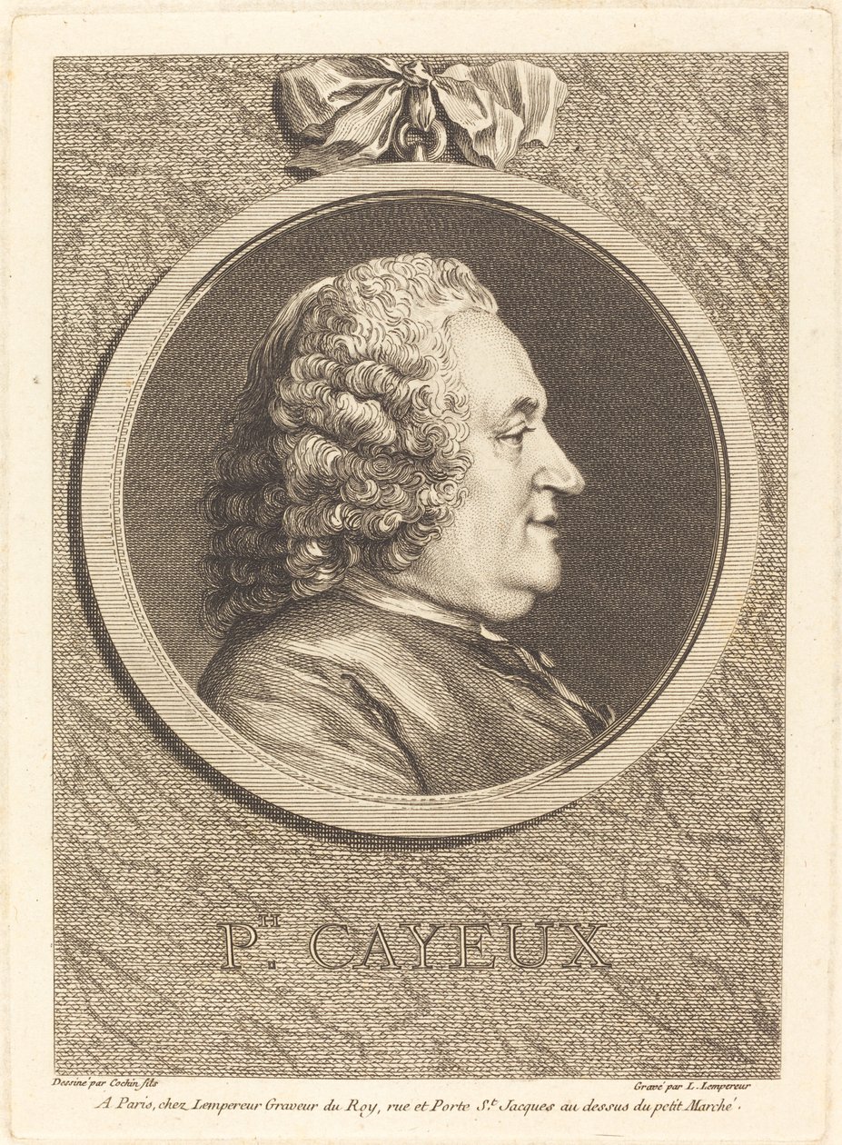 Philippe Cayeux door Louis Simon Lempereur after Charles Nicolas Cochin II