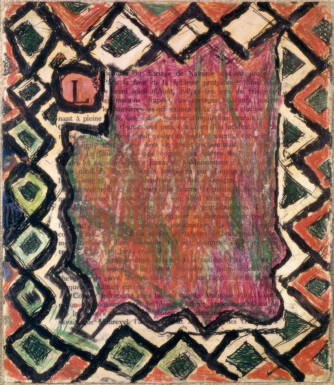 Abstracte samenstelling door Louis Soutter