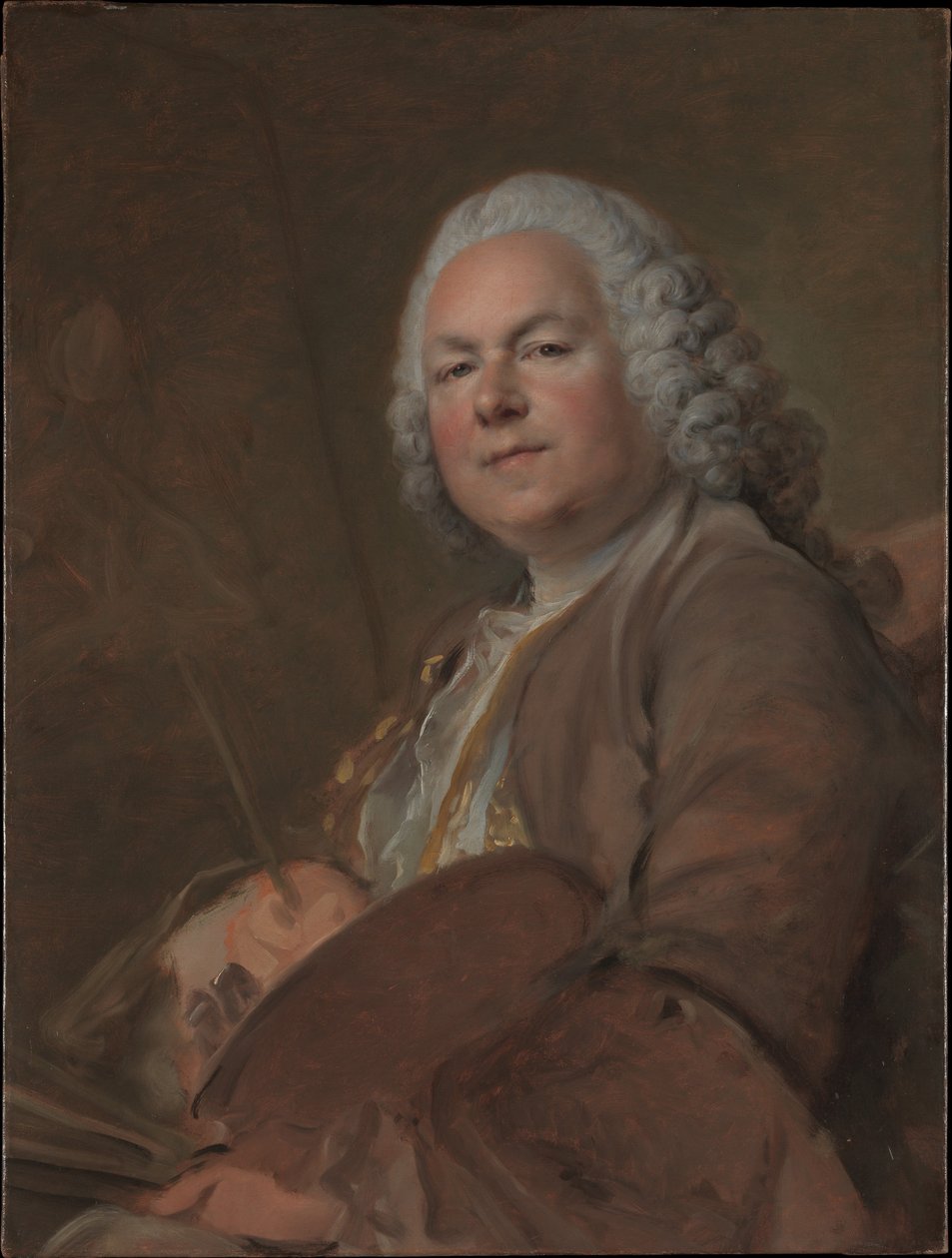 Portret van Jean-Marc Nattier door Louis Tocqué
