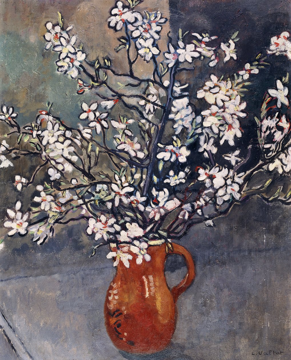 Amandelbloesem, ca. 1925 door Louis Valtat