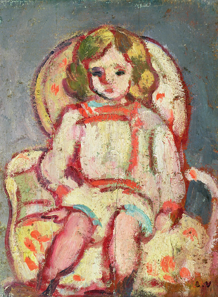 Kind in een leunstoel door Louis Valtat