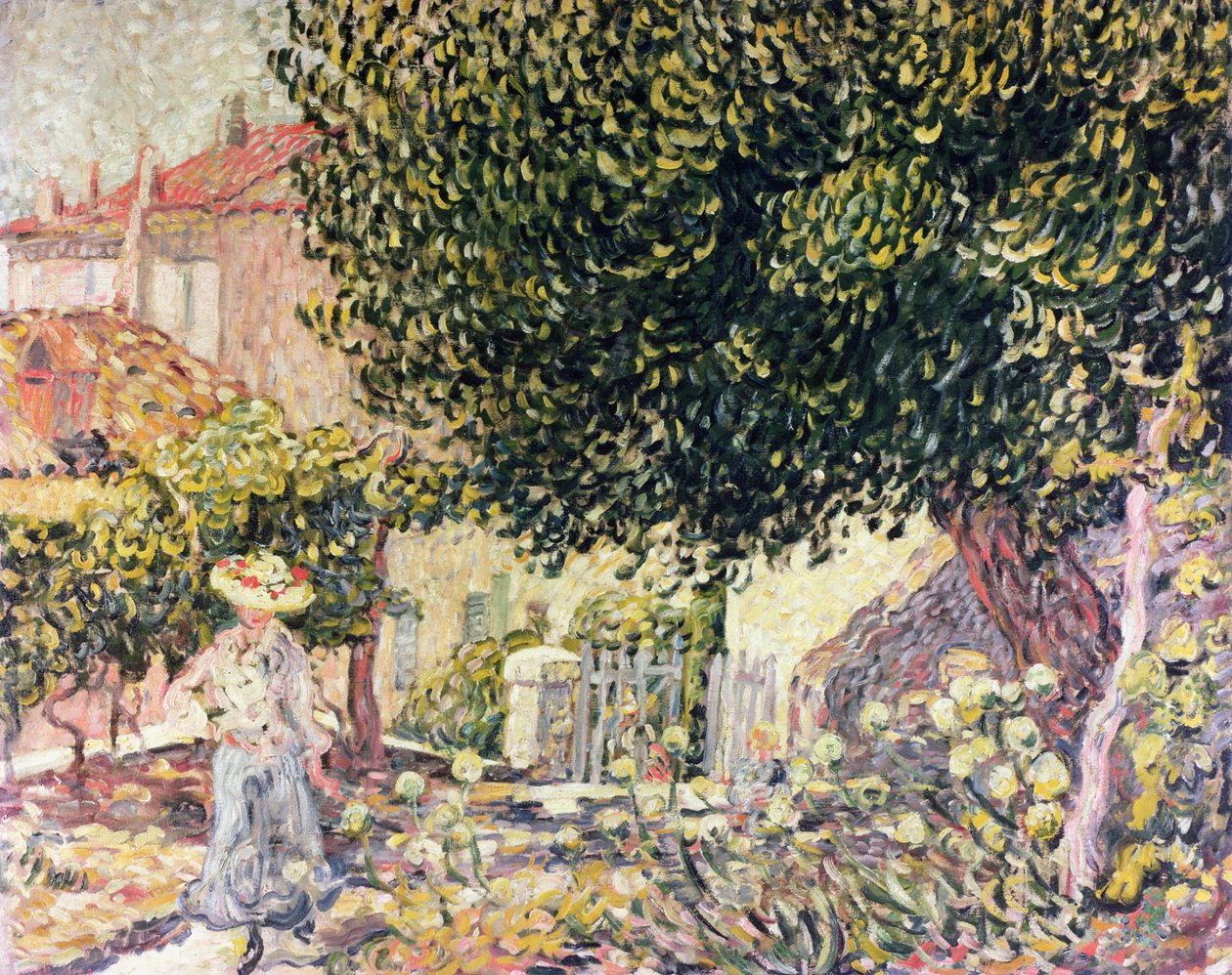 Vrouw in de Tuin door Louis Valtat