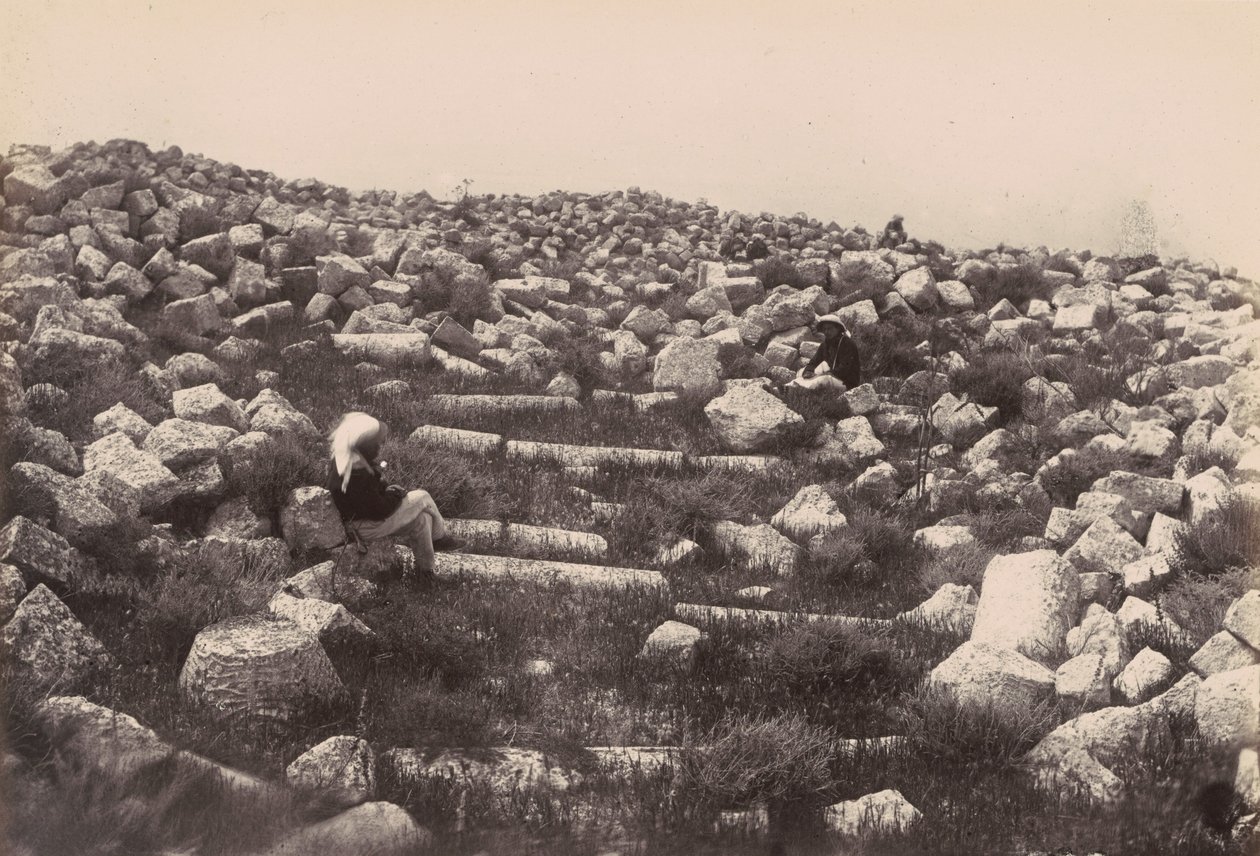 Ruïnes bij Beiroet, Libanon door Louis Vignes