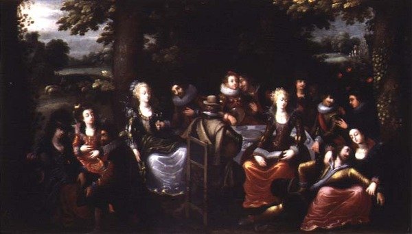 Tuinfeest door Louis de Caullery