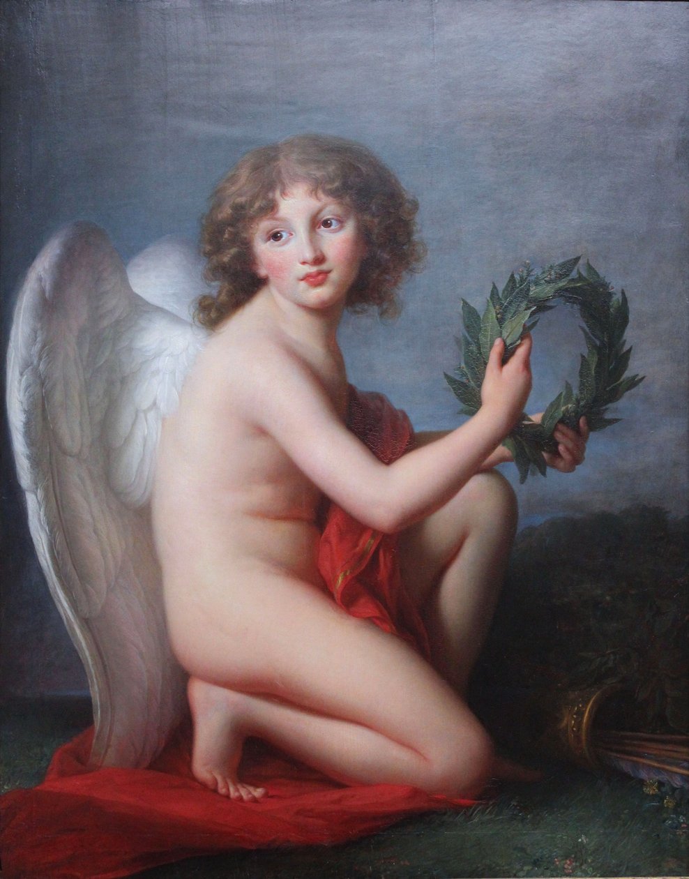 Portret van prins Heinrich Lubomirski als Genius van de Roem door Elisabeth Louise Vigee Lebrun