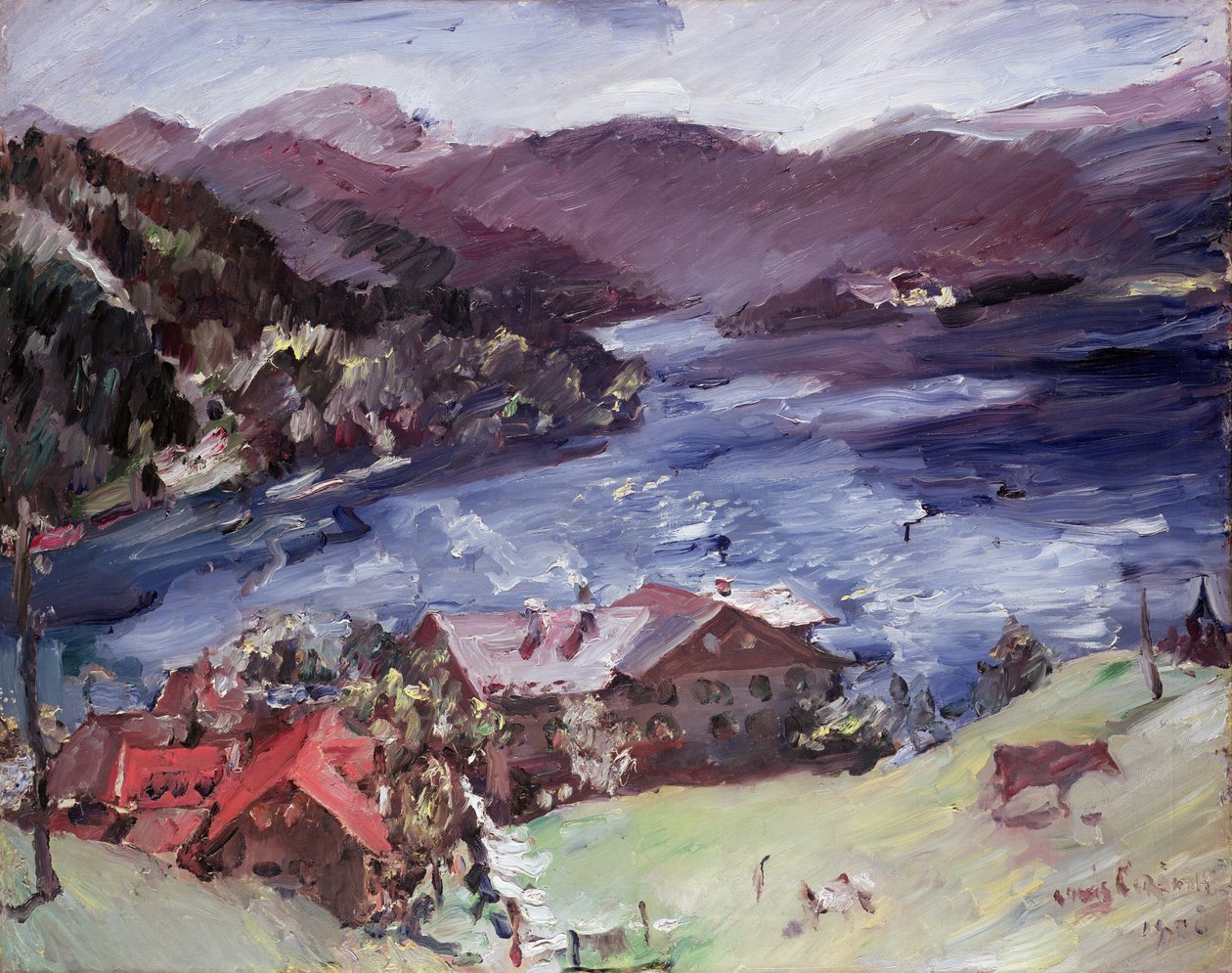Walchensee, 1921 door Lovis Corinth