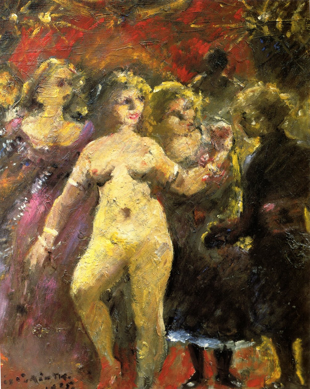 De mooie vrouw Imperia door Lovis Corinth