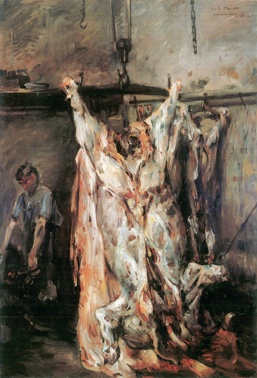 Geslachte os door Lovis Corinth
