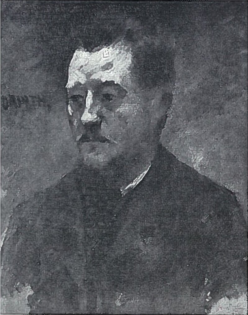 Mannelijk portret door Lovis Corinth
