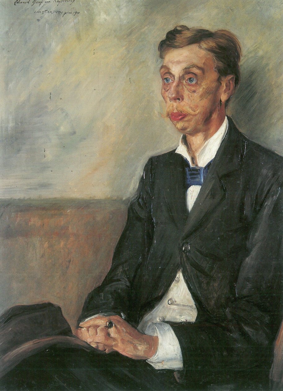 Portret Eduard Graaf von Keyserling door Lovis Corinth