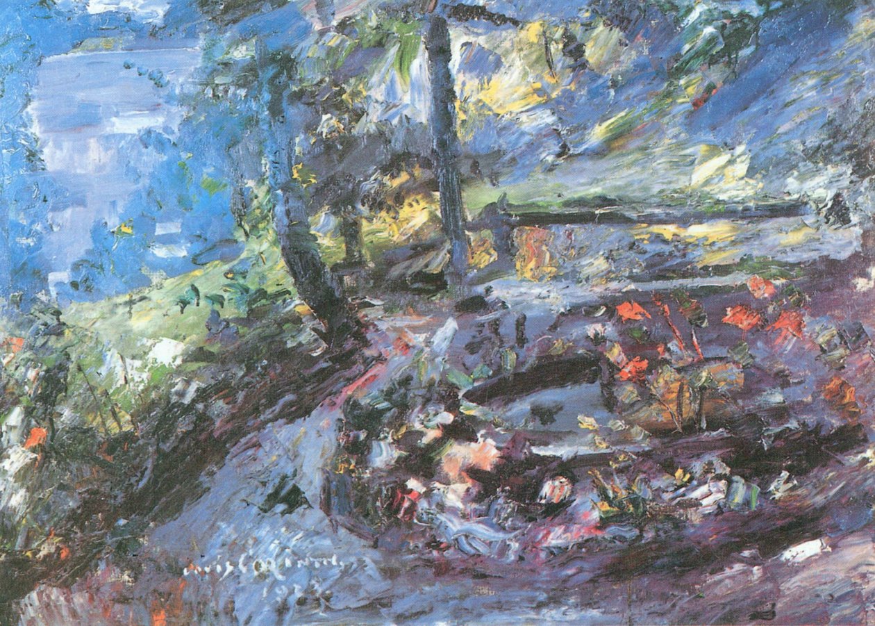 Regenstemming aan de Walchensee door Lovis Corinth