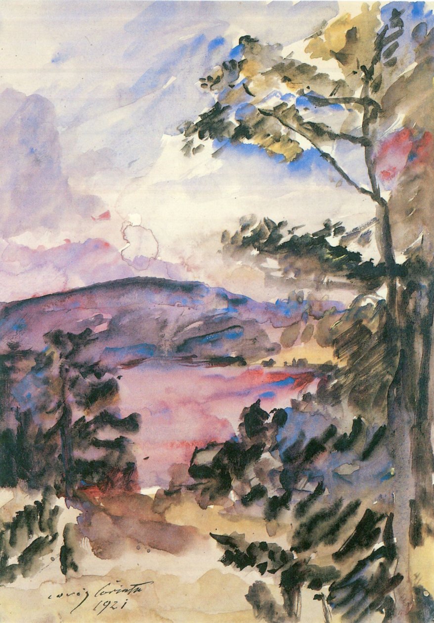 Walchensee, avondstemming door Lovis Corinth