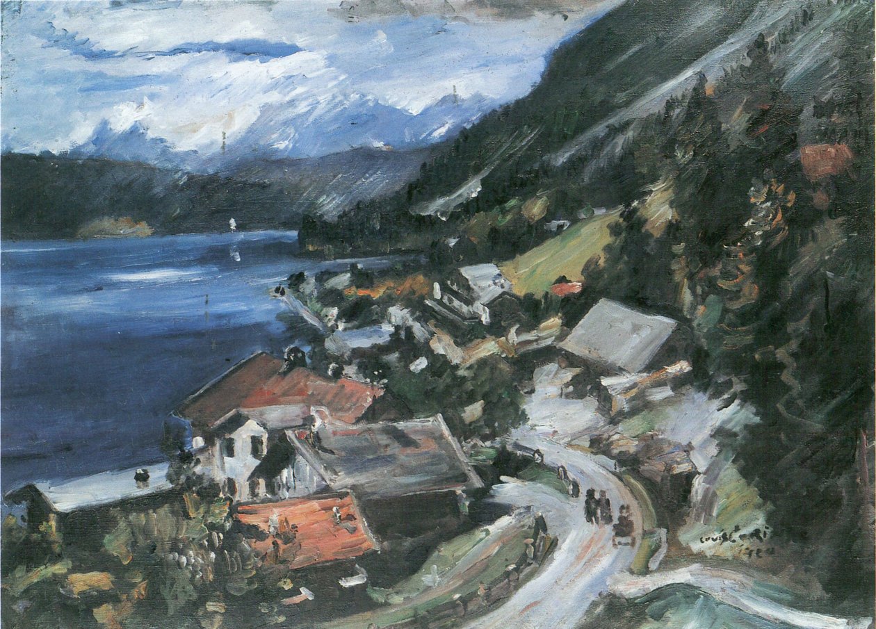 Walchensee, Serpentinen door Lovis Corinth