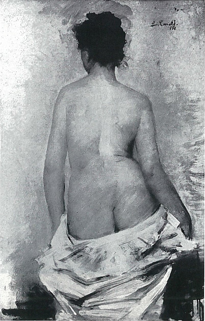 Vrouwelijke rugnaakt door Lovis Corinth