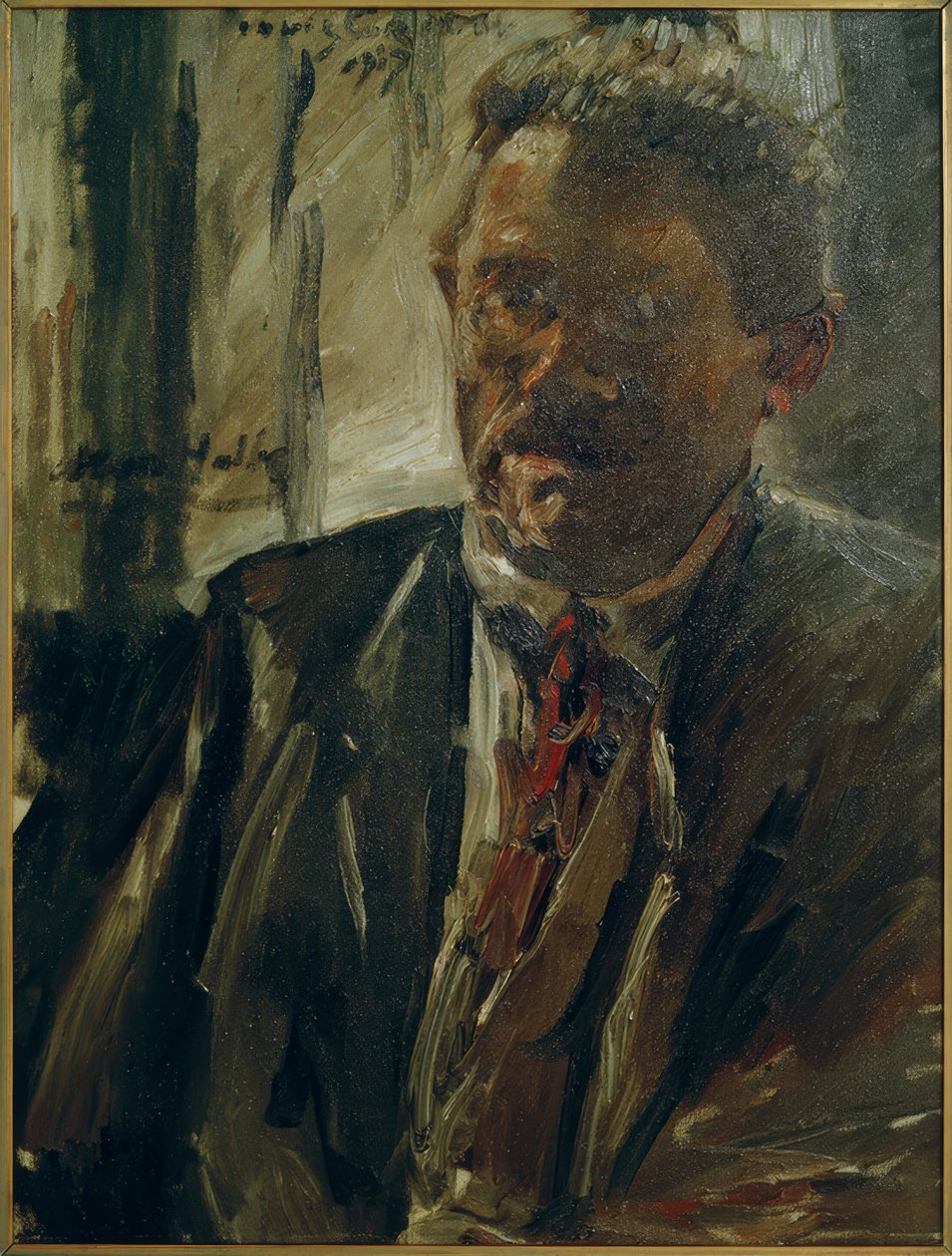 Portret van Max Halbe door Lovis Corinth
