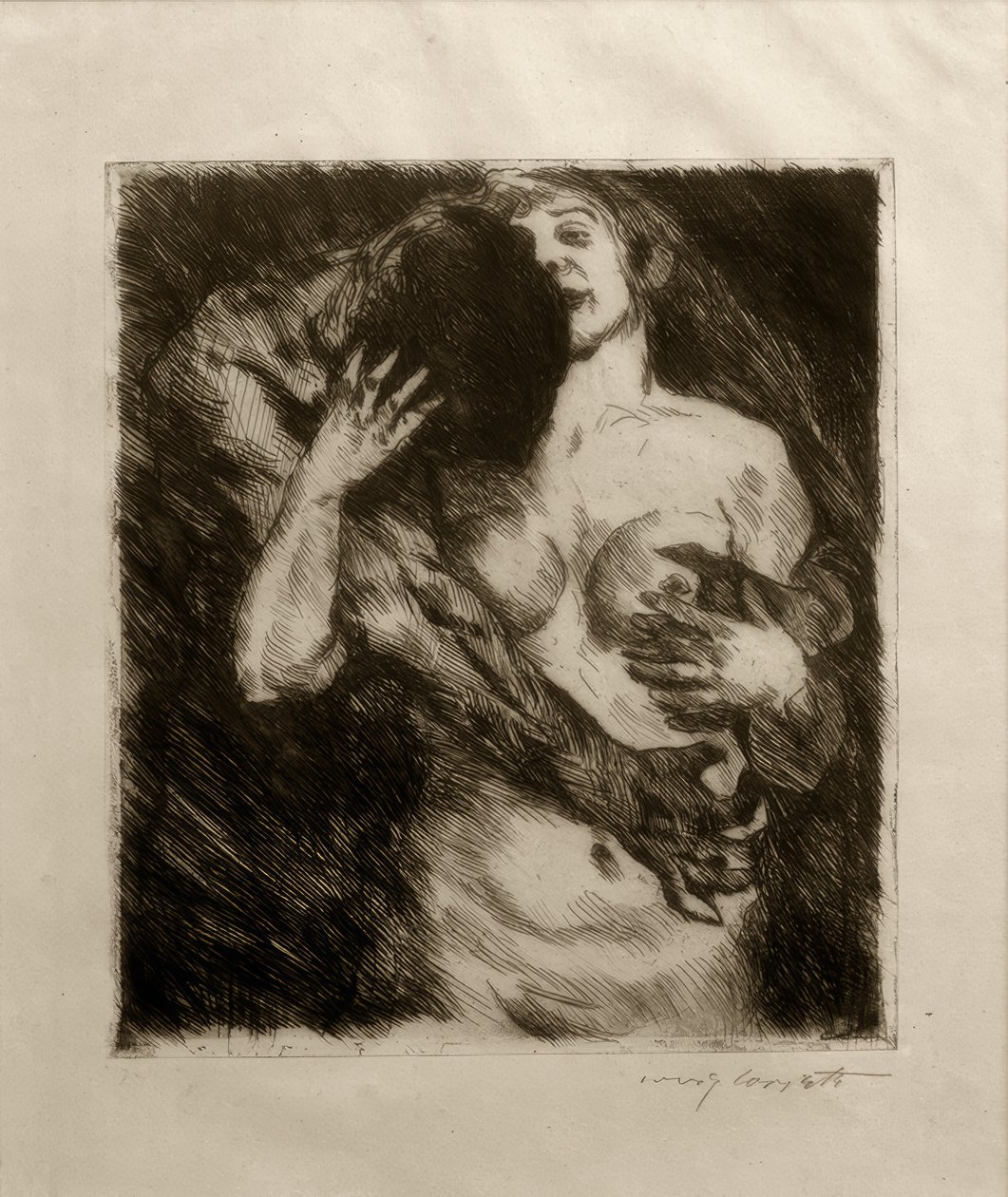 Omhelzing door Lovis Corinth
