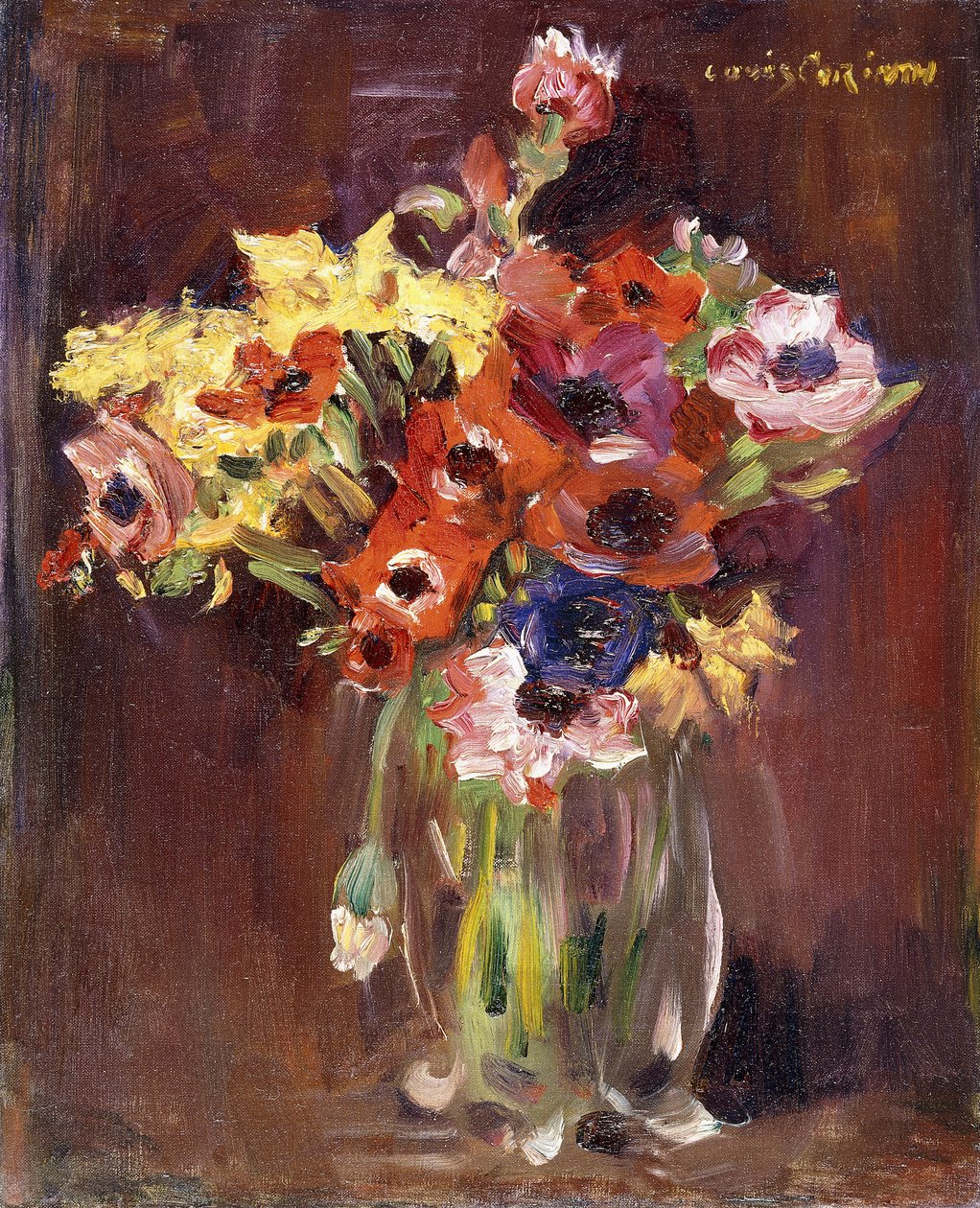 Anemonen door Lovis Corinth