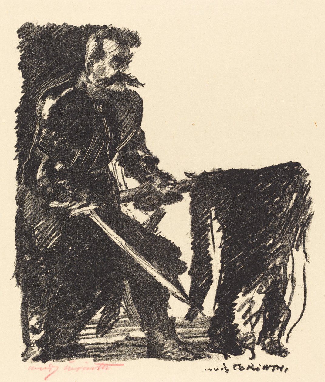 Vaandeldrager door Lovis Corinth