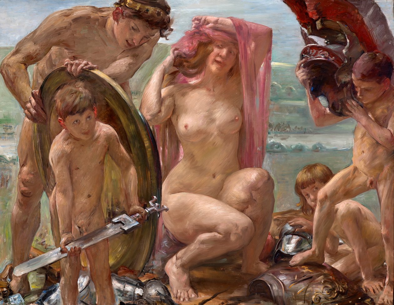 De wapens van Mars door Lovis Corinth