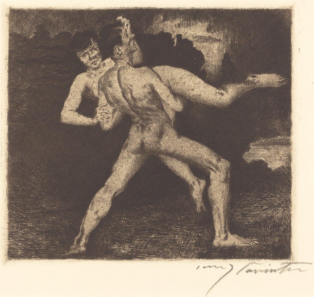 Entführung, 1894 door Lovis Corinth