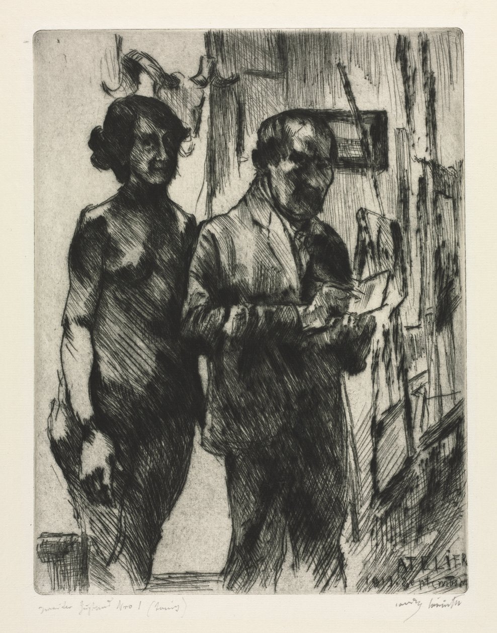 In het Atelier door Lovis Corinth