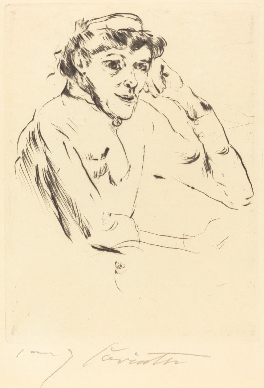 Verpleegster, 1914 door Lovis Corinth