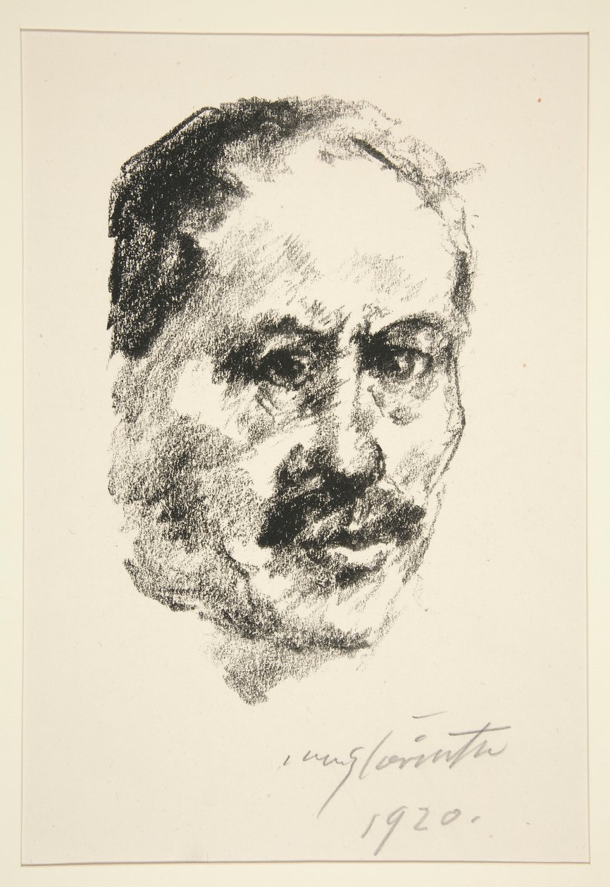 Zelfportret (Selbstbildnis) door Lovis Corinth