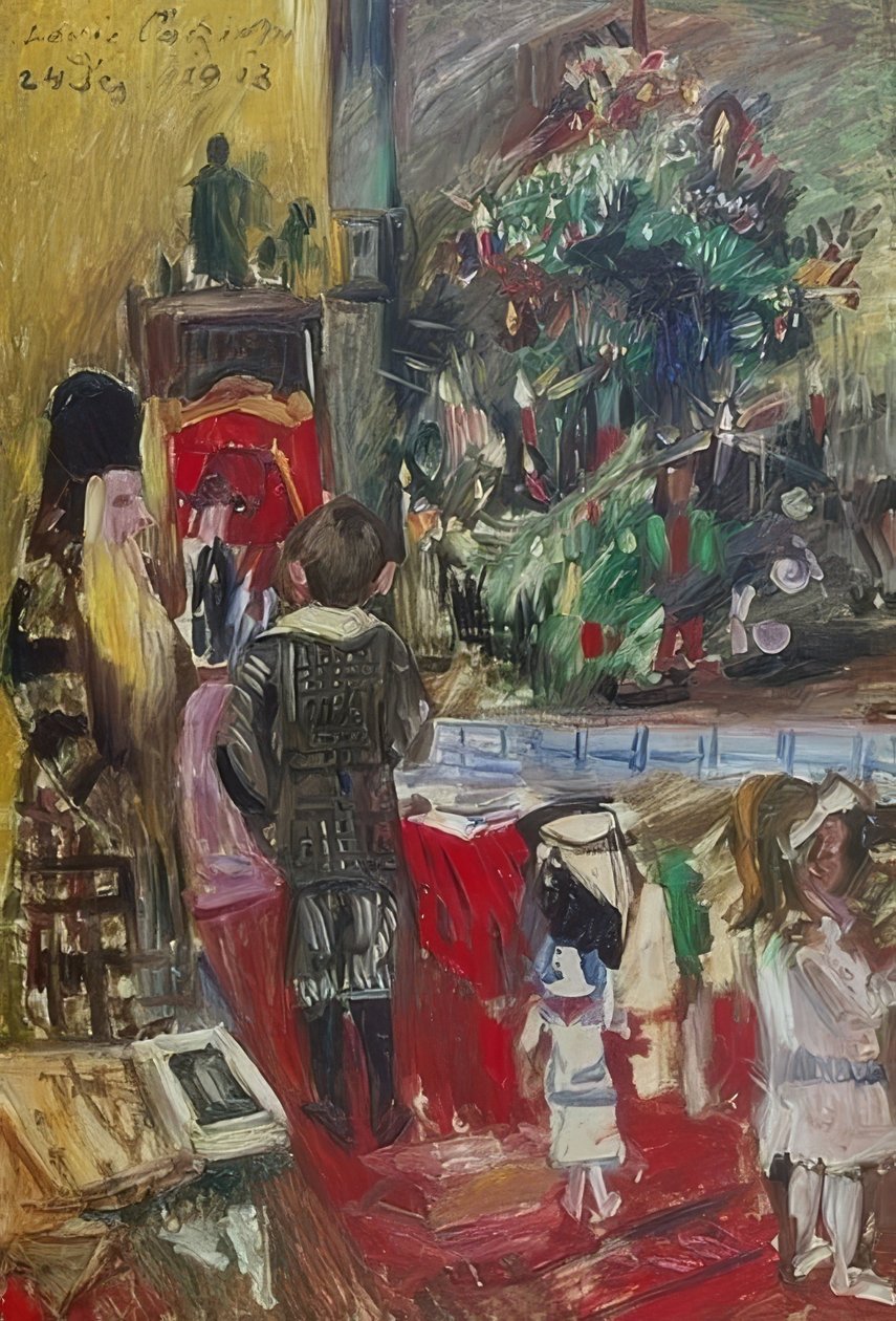 Kerstcadeaus door Lovis Corinth